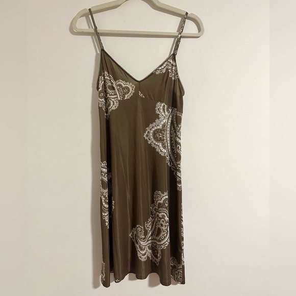 ZIMMERMANN authentic printed paisley adjustable strap slip dress nightgown satin - Picture 1 of 10